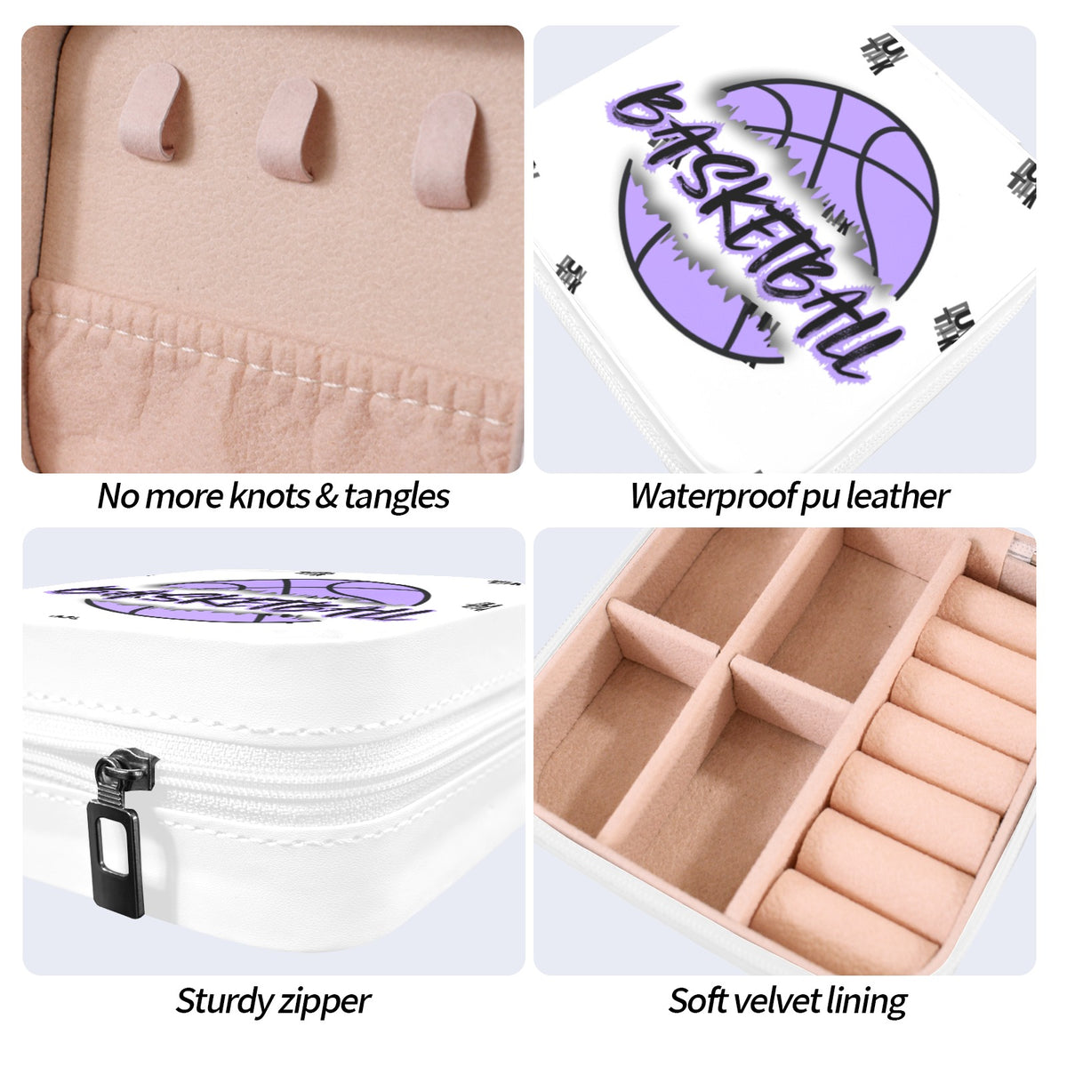 Ball Drip Lock Sports Travel Jewelry Box -2