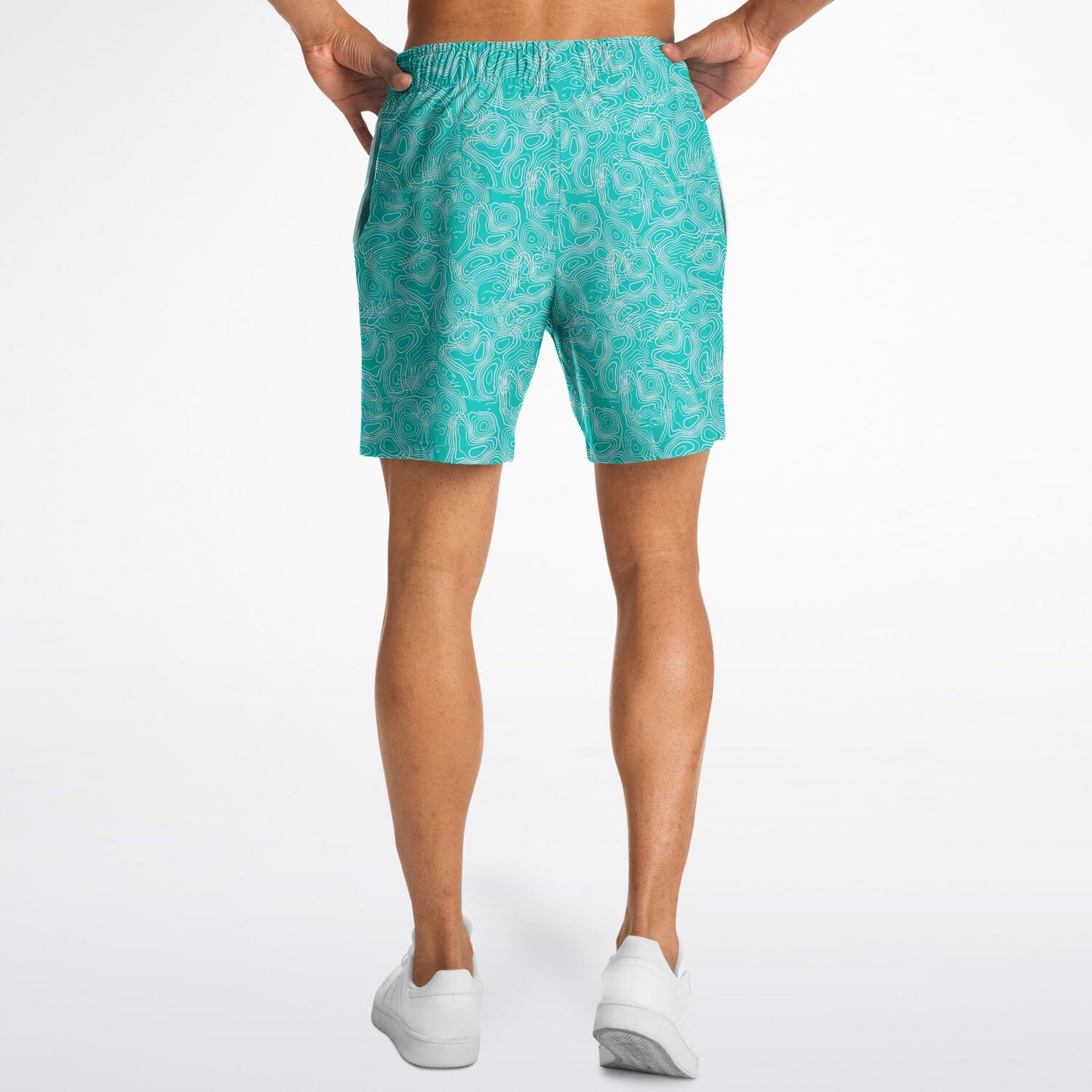 Duntalk "Splash" Basketball Mid Shorts - Turq