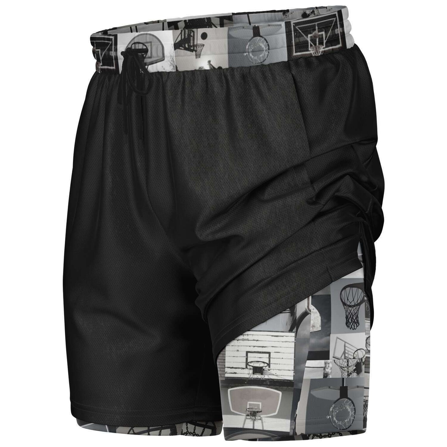 Duntalk "All Net" Men's 2-in-1 Basketball Shorts
