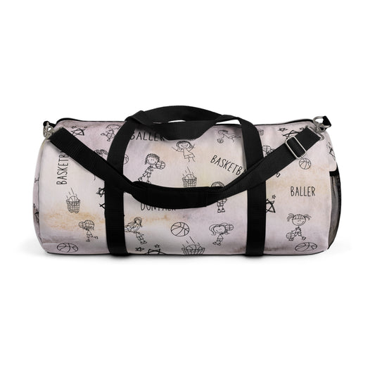 Duntalk "Doodle" Basketball Duffle Bag Printify