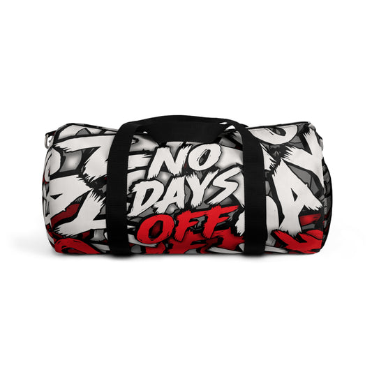 Duntalk "No Days Off" Canvas Basketball Duffle Bag Printify