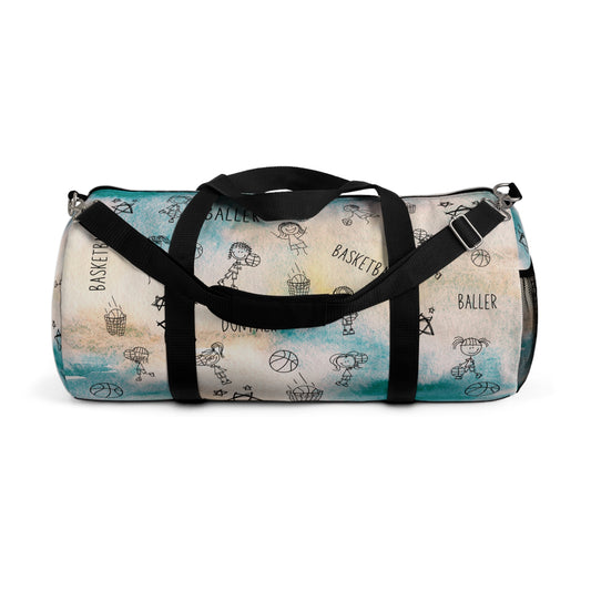Duntalk "Doodle" Basketball Duffle Bag Printify
