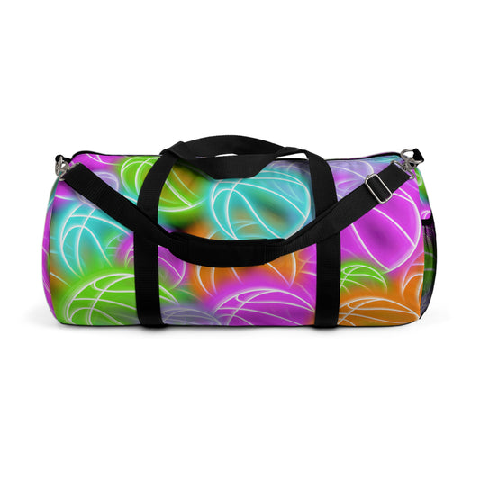 Duntalk "Glow" Canvas Basketball Duffle Bag Printify