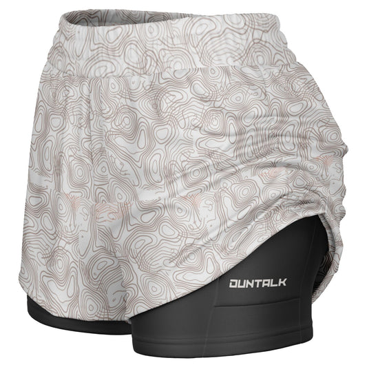 Duntalk "Splash" 2 in 1 Basketball Shorts - White Subliminator