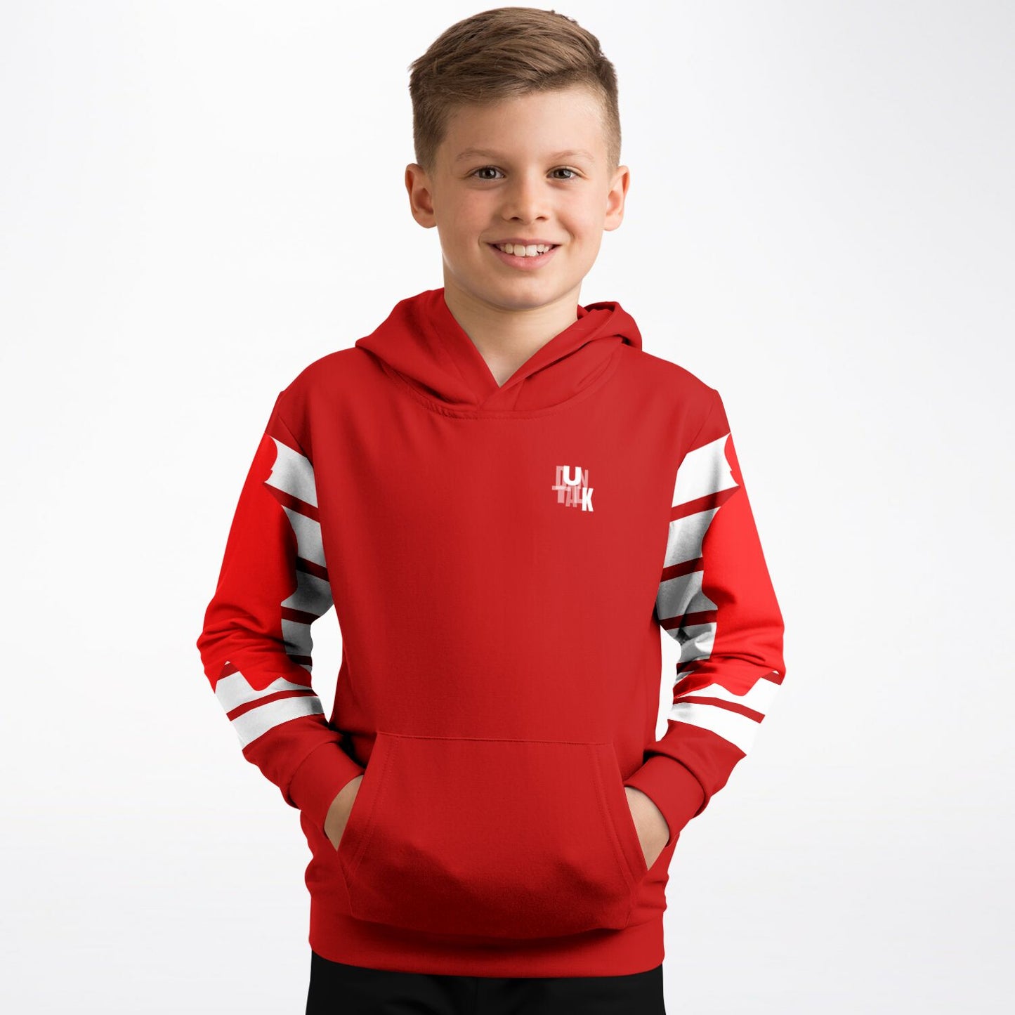Duntalk "Da Man Dem" Basketball Youth Hoodie Red