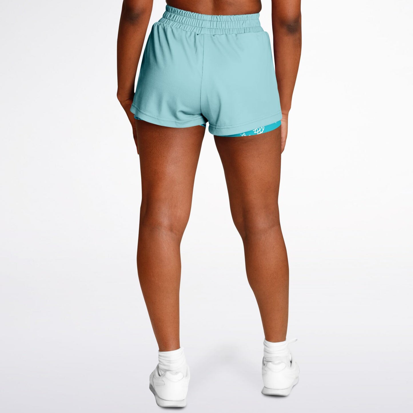 Duntalk "Da Gyal Dem" Women's 2-in-1 Shorts - Turq