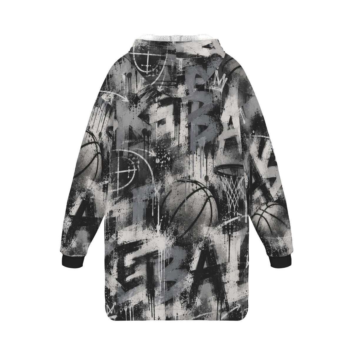 Concrete Blanket Hoodie - Grey/Black