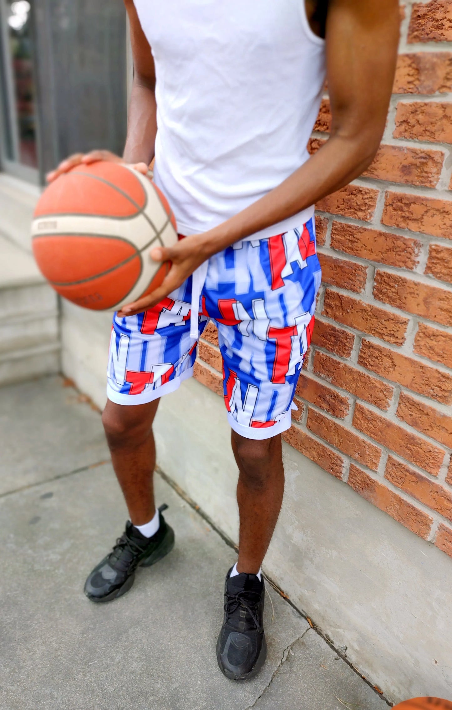 Duntalk "Court Vision" Basketball Shorts - Red/Blue