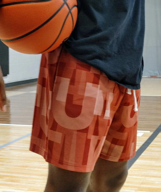 Duntalk "Ball IQ" Basetkball Mid-Shorts - Wine Subliminator