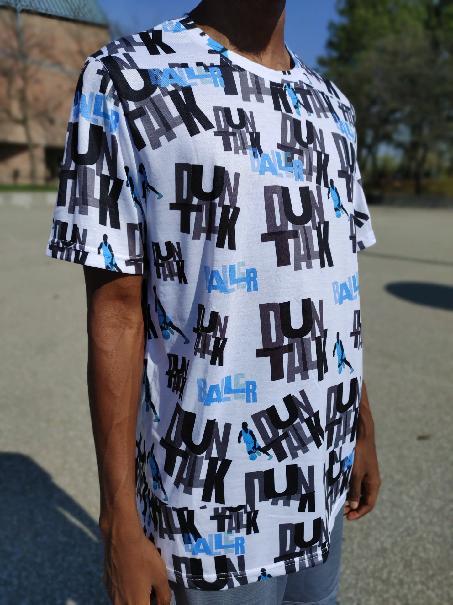 Duntalk "Baller" Basketball T-Shirt - Blue