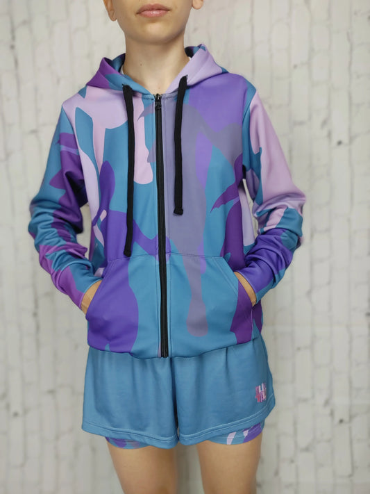 Duntalk "D-Up" Girl's Basketball Athletic Jacket - Clay Subliminator