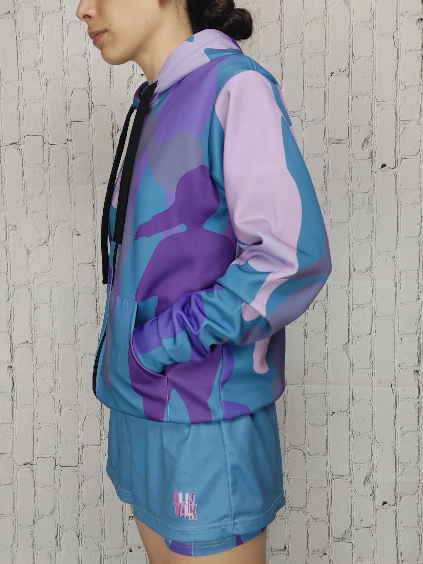 Duntalk "D-Up" Girl's Basketball Athletic Jacket -Clay