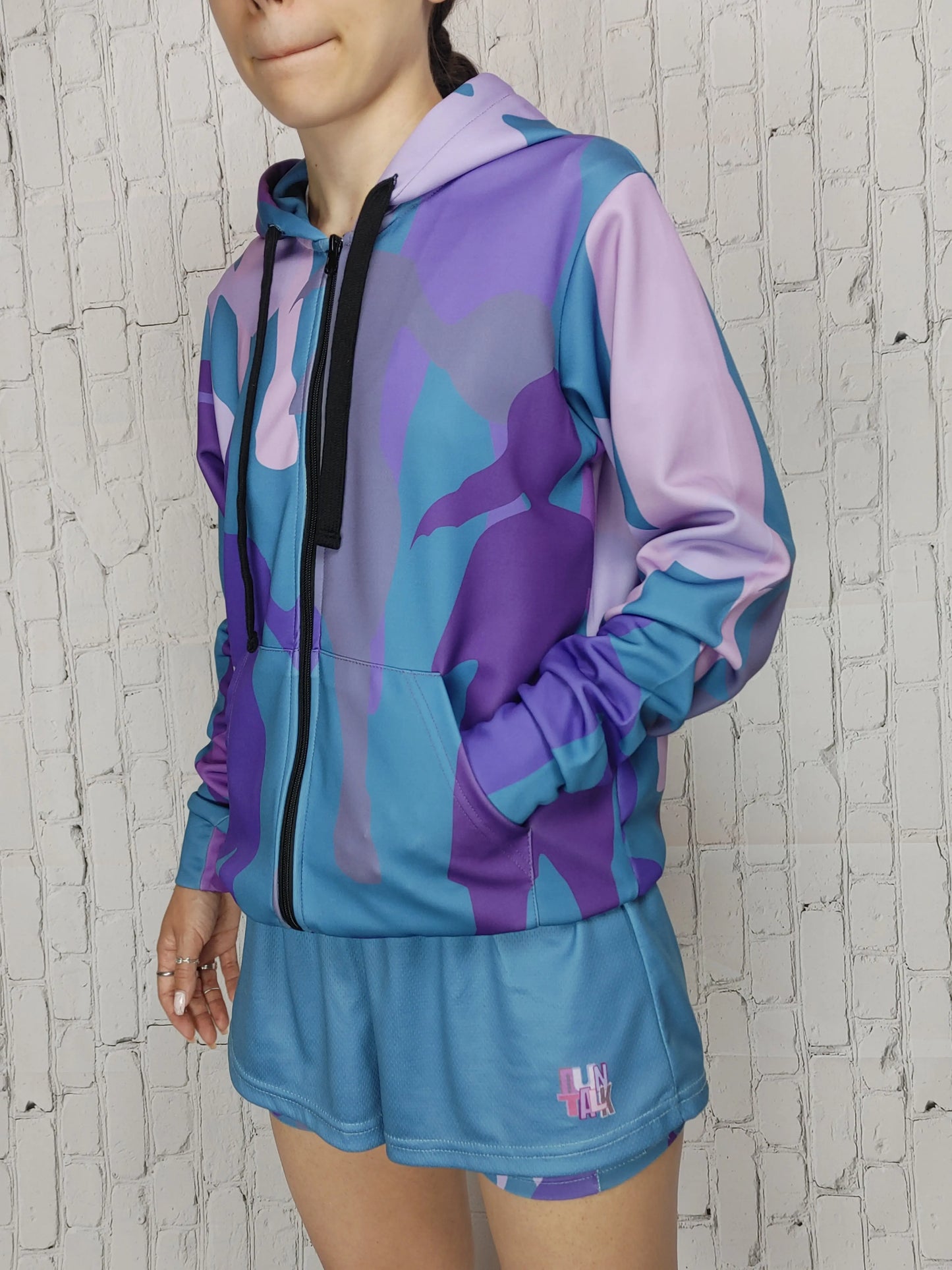 Duntalk "D-Up" Girl's Basketball Athletic Jacket -Clay