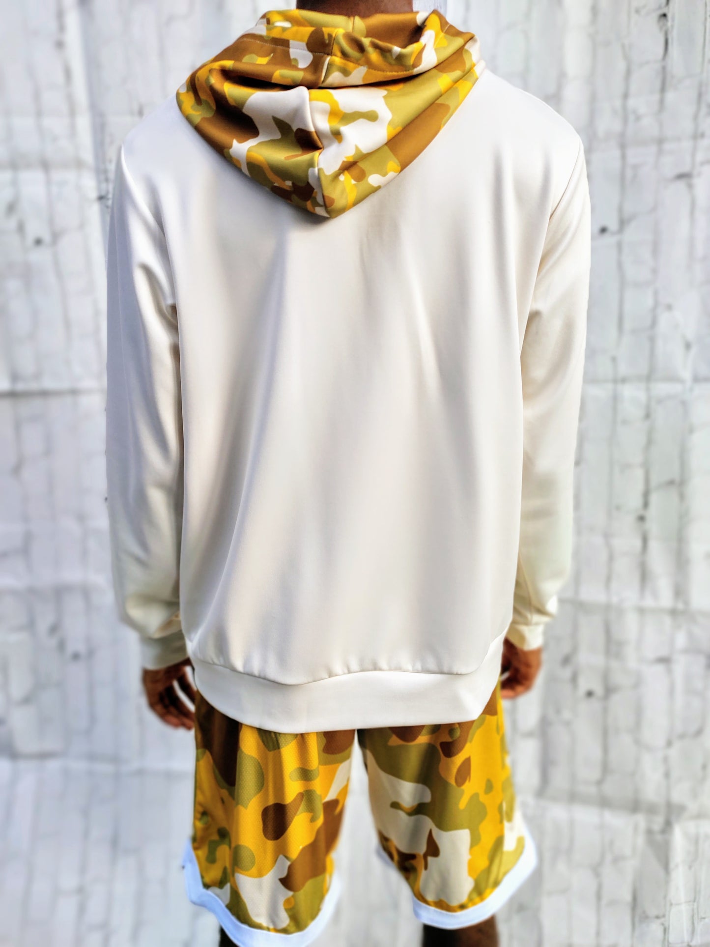 Duntalk "Bench Mob" Basketball Zip-Up Hoodie Jacket - Sand Subliminator