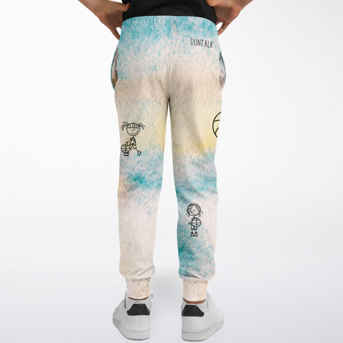 Duntalk "Doodle" Basketball Youth Jogger - Blue Subliminator