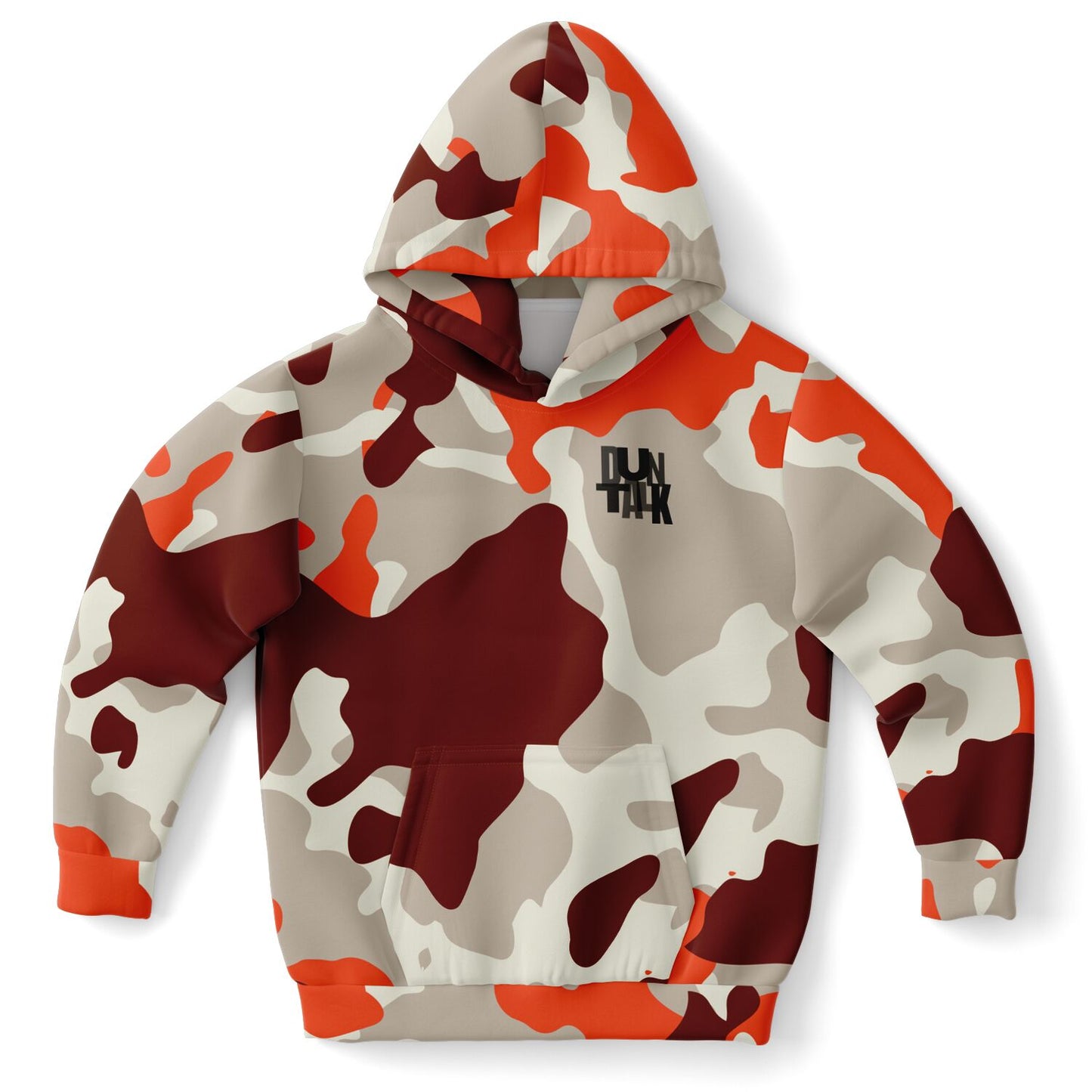 Duntalk "Bench Mob" Basketball Youth Hoodie - Burgundy Subliminator