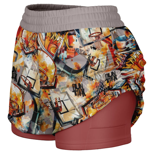 "Paint" Women's 2-in-1 Shorts