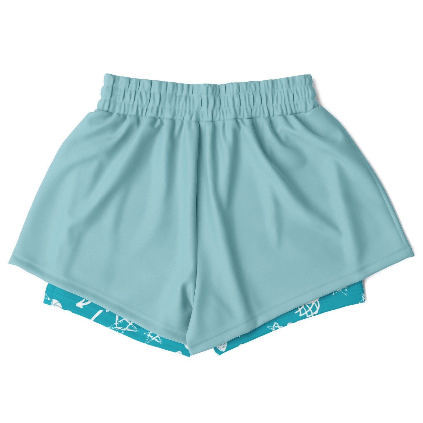 Duntalk "Da Gyal Dem" Women's 2-in-1 Shorts - Turq