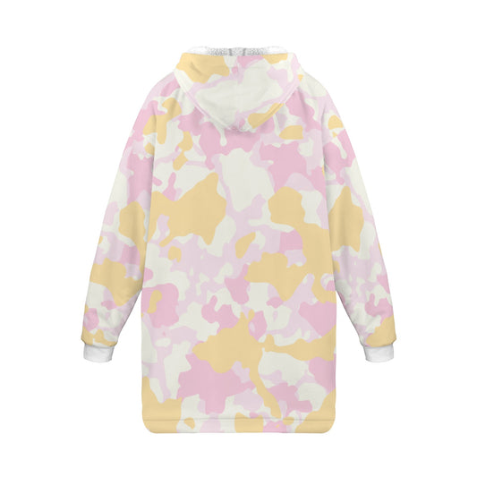 "Bench Mob" Basketball Hoodie Blanket - Pink