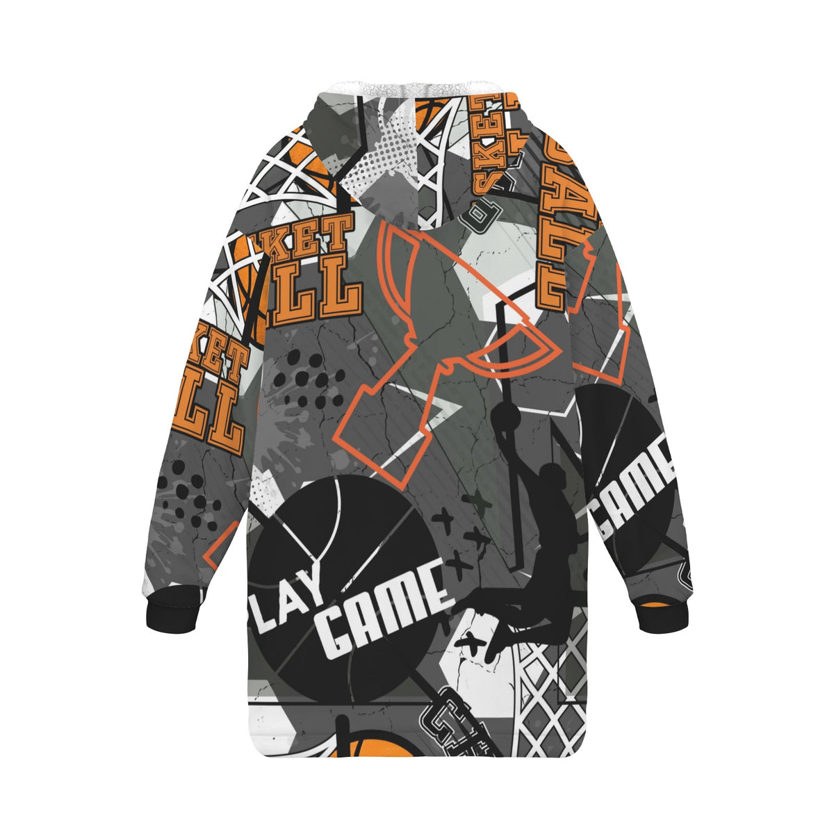 Crossover Basketball Hoodie Blanket