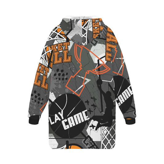 "Crossover" Basketball Hoodie Blanket