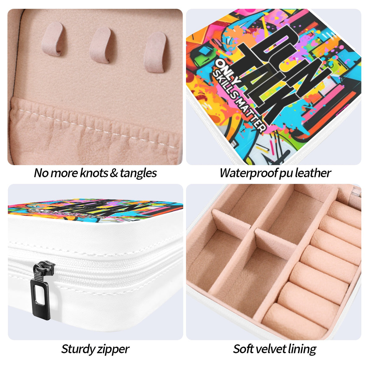 Logo Drip Lock Sports Travel Jewelry Box -1