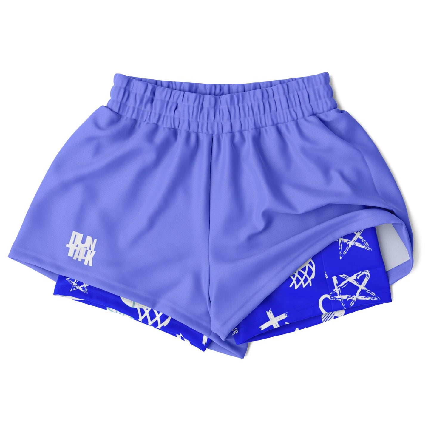 Duntalk "Da Gyal Dem" Basketball Women's 2-in-1 Shorts - Blue