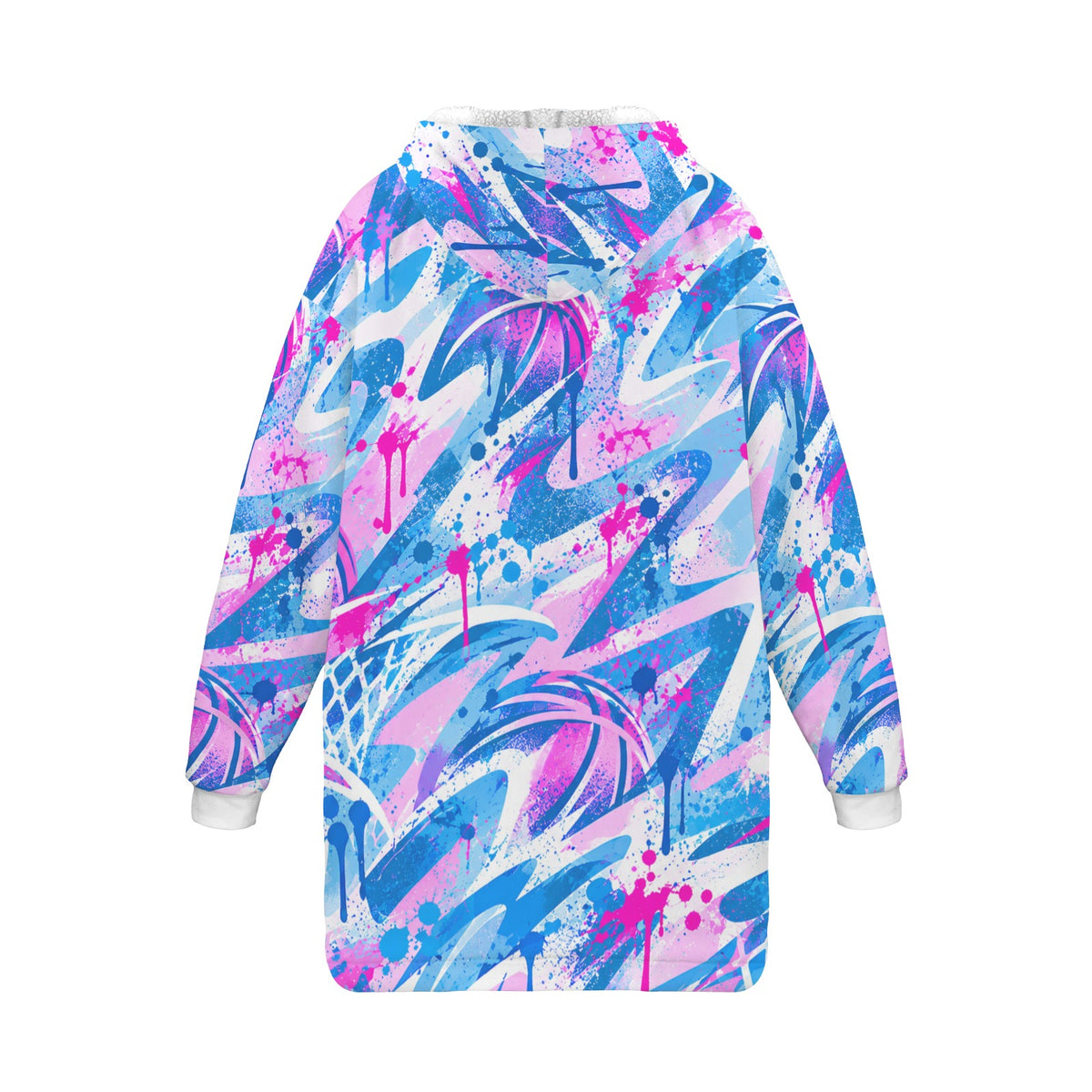 Storm Blanket Hoodie - Blue/Pink