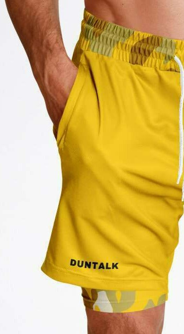 Duntalk "Bench Mob" Unisex 2-in-1 Shorts - Sand