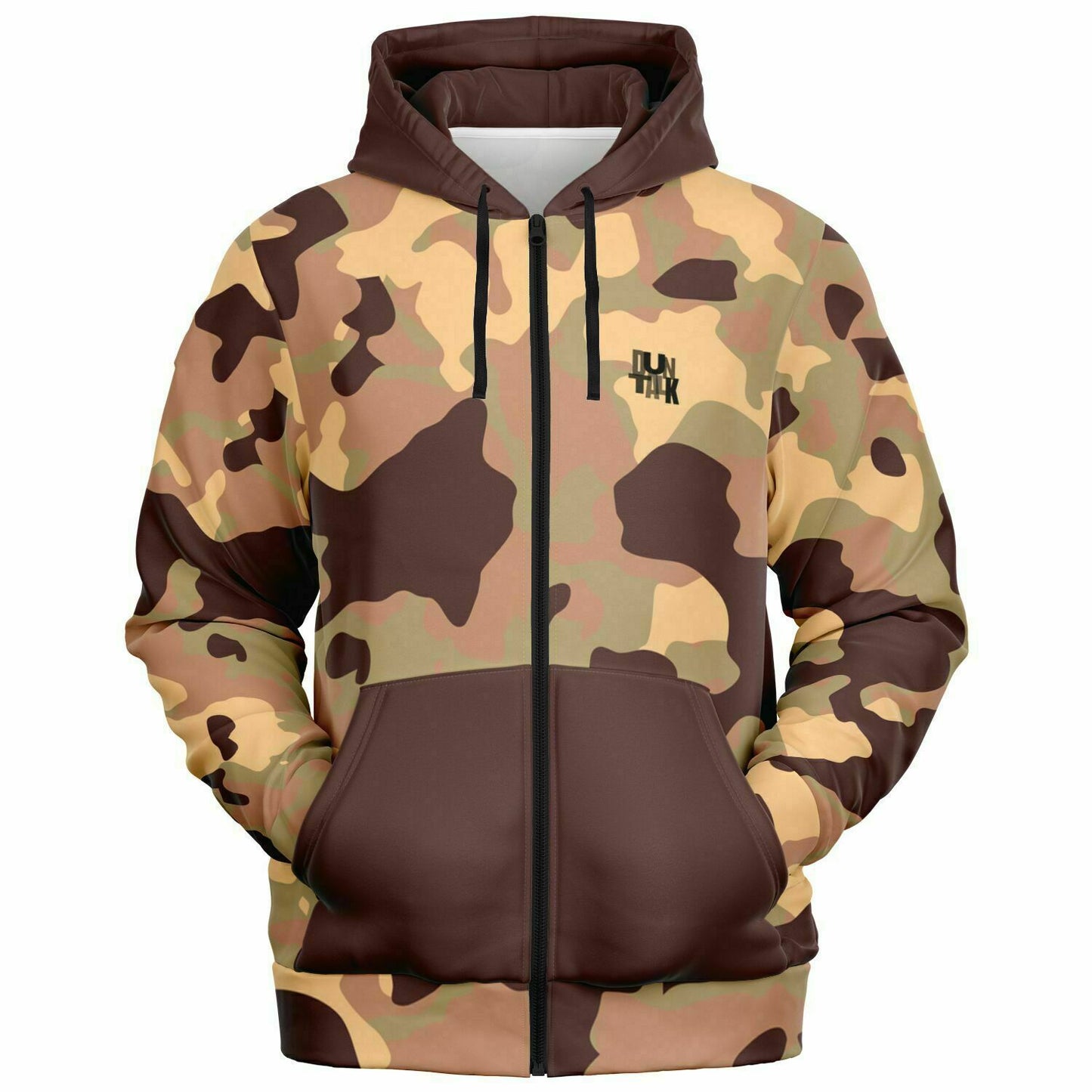 Duntalk "Bench Mob" Basketball Zip-Up Hoodie Jacket - Wine