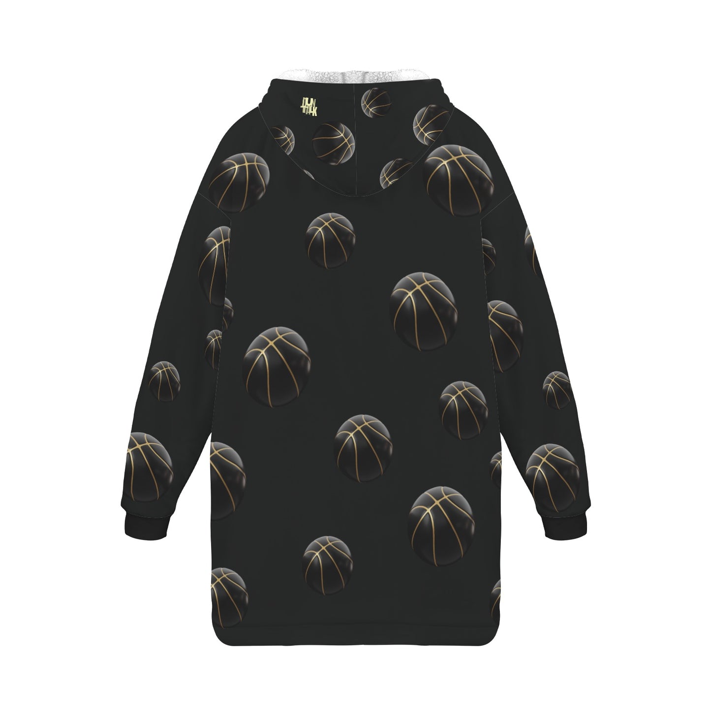 Youth Hoodie Blanket - Black Top Single