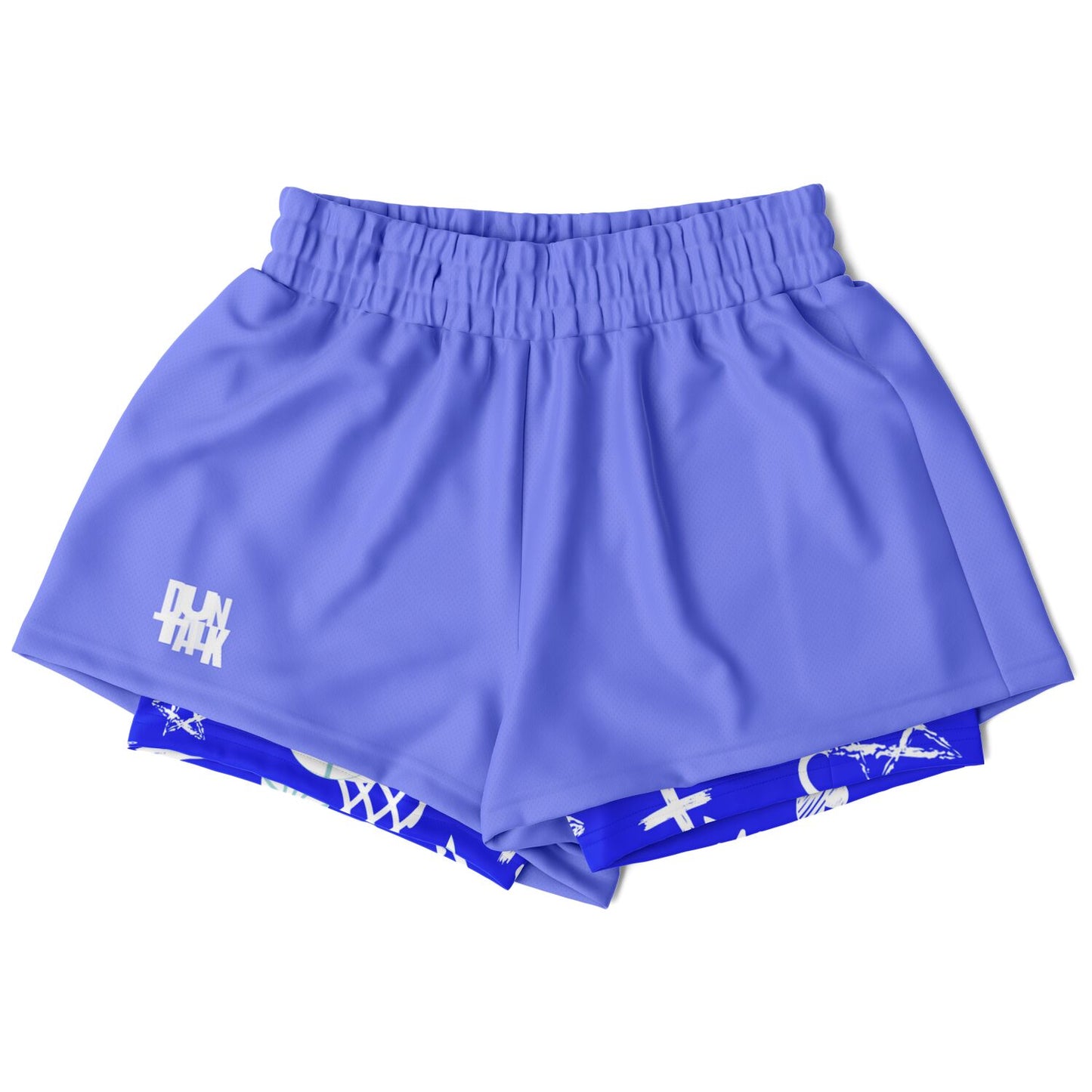 Duntalk "Da Gyal Dem" Basketball Women's 2-in-1 Shorts - Blue