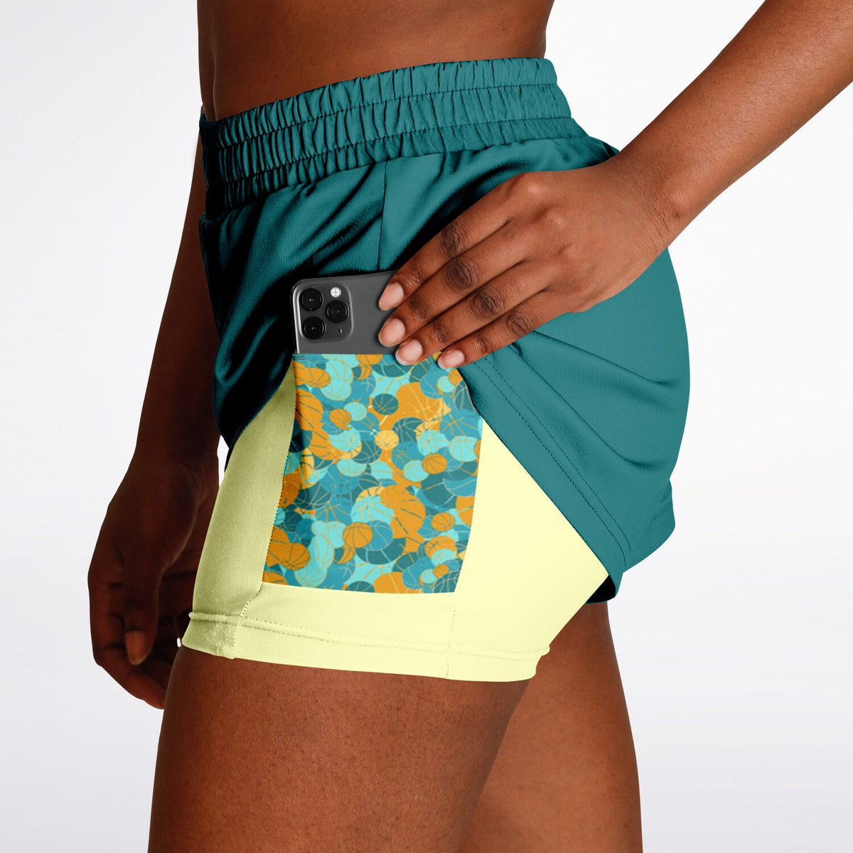 Duntalk "From The Logo" Women's 2-in-1 Basketball Shorts Subliminator