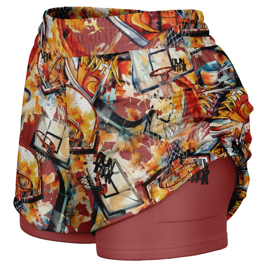 Paint Women's 2-in-1 Shorts Reverse