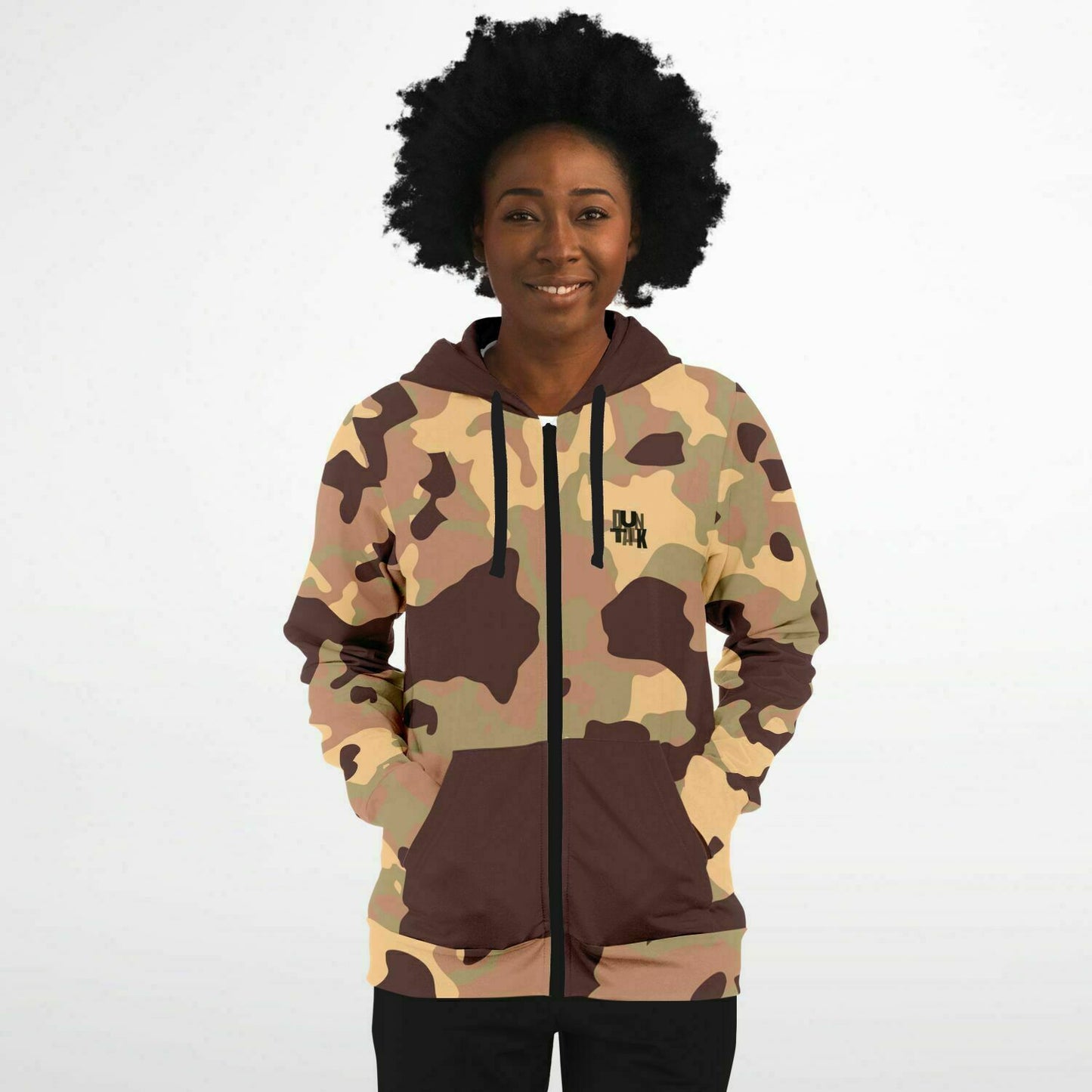Duntalk "Bench Mob" Basketball Zip-Up Hoodie Jacket - Wine