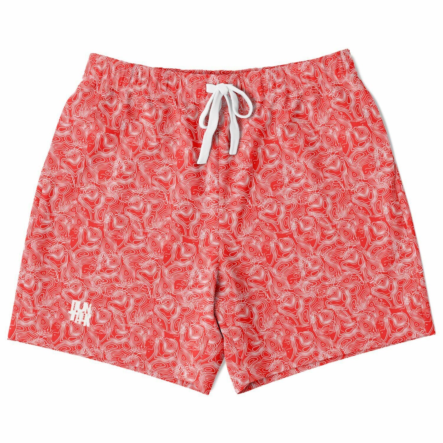 Duntalk "Splash" Basketball Mid Shorts Cherry