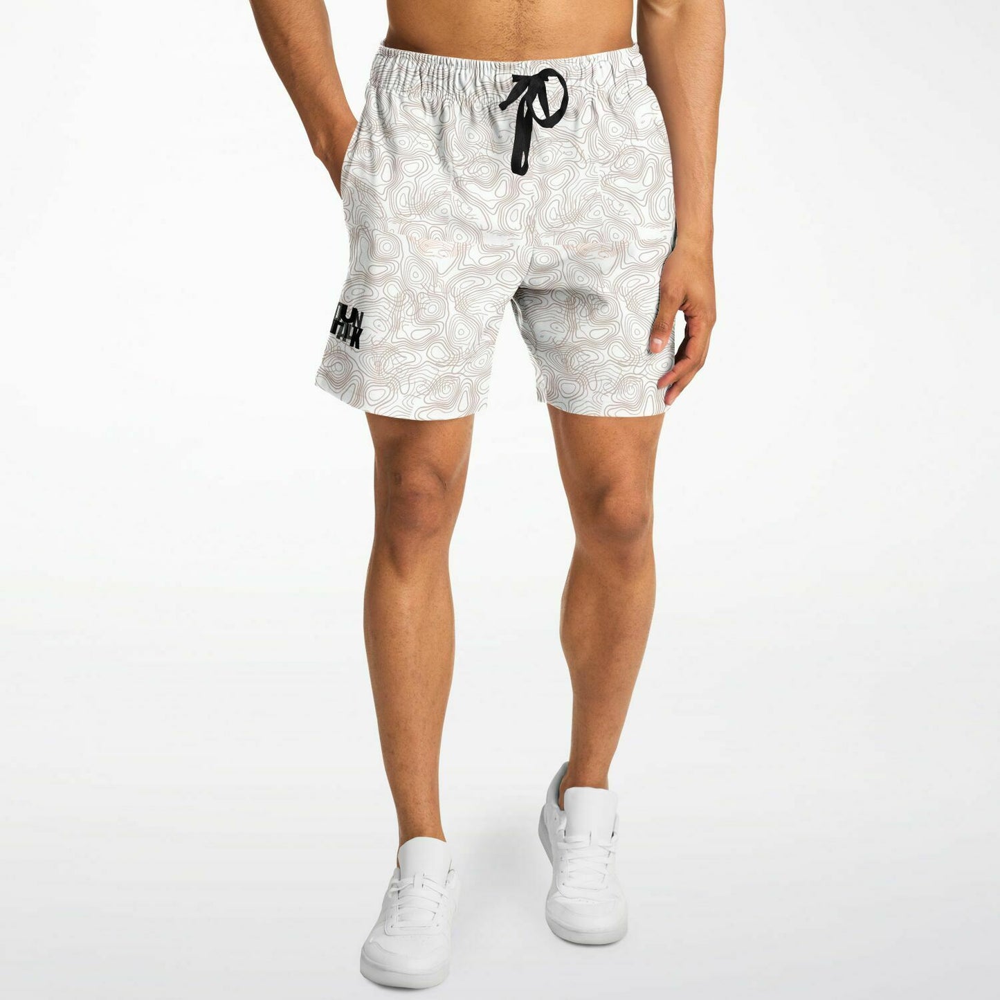 Duntalk "Splash" Basketball Mid Shorts White