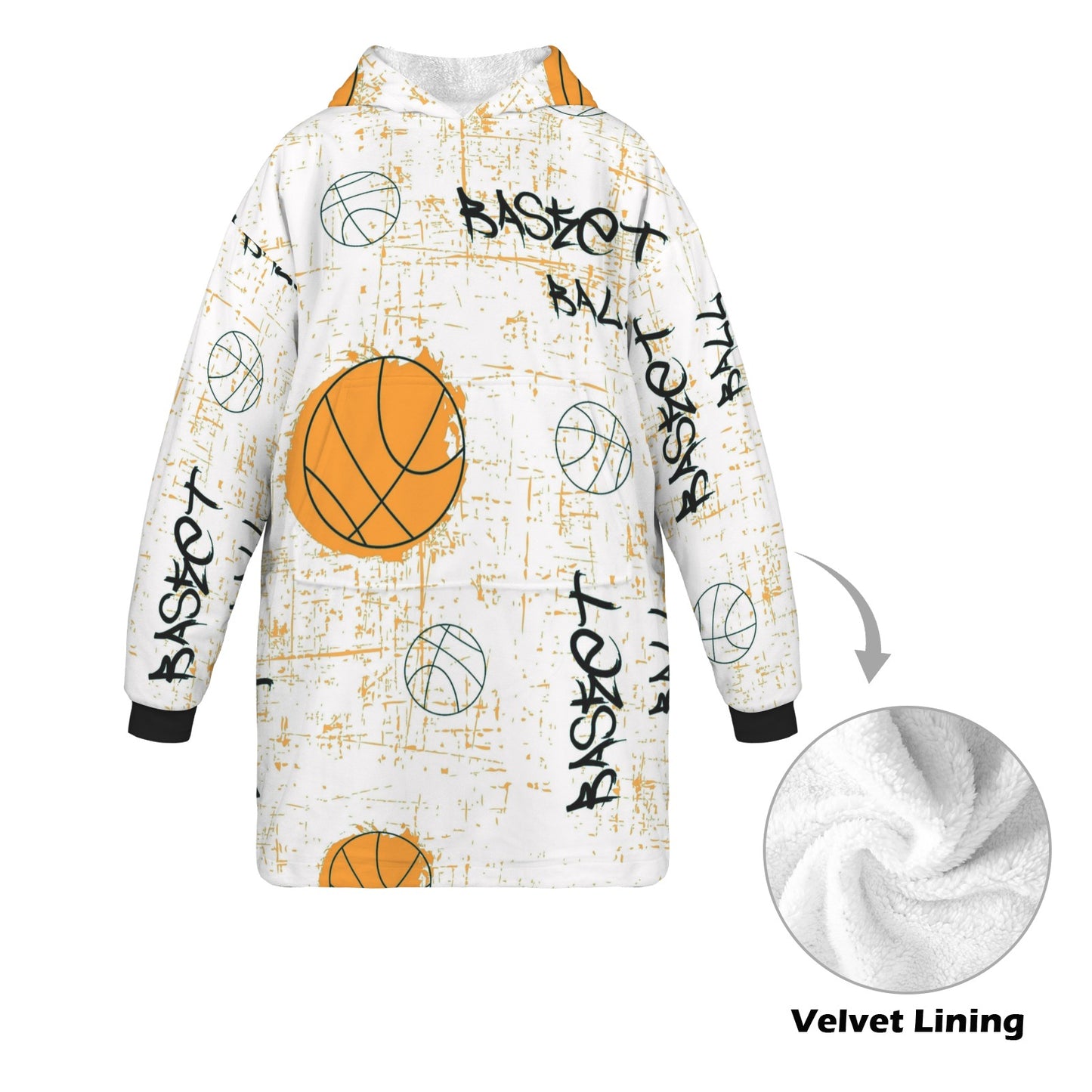 Clutch Basketball Hoodie Blanket