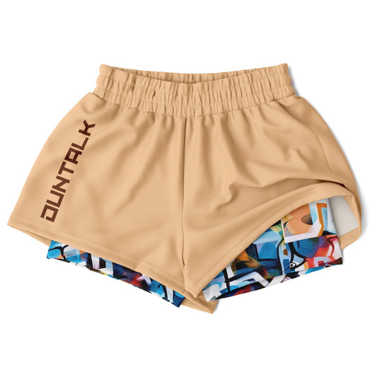 "One Stop" Women's 2-in-1 Shorts - Blue