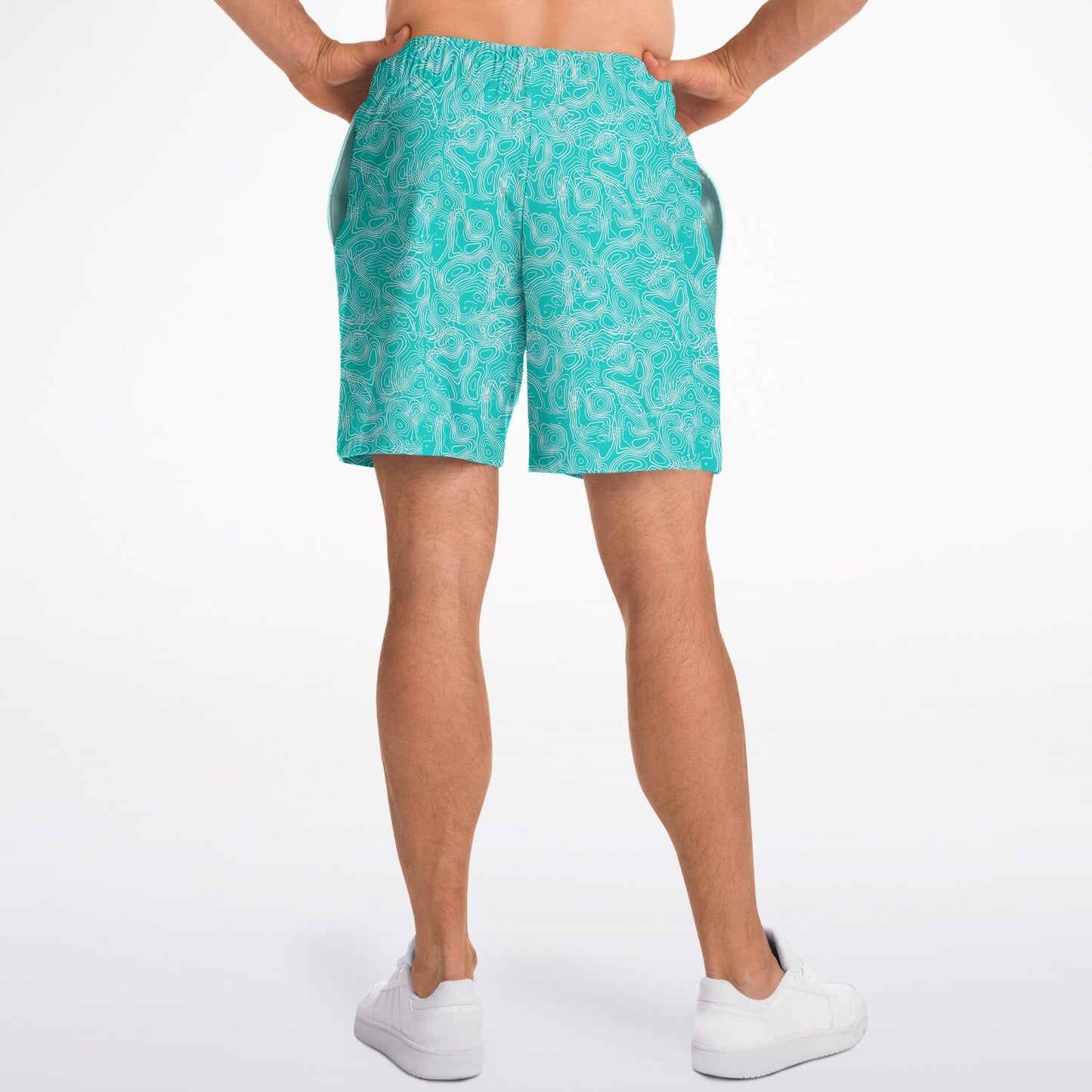 Duntalk "Splash" Basketball Mid Shorts - Turq