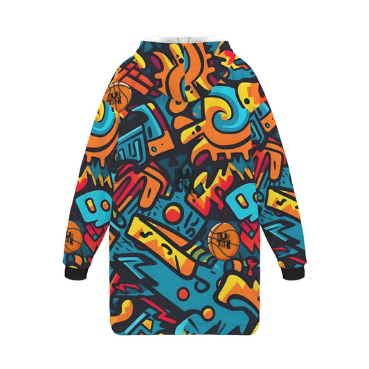 "Court Chill" Basketball Hoodie Blanket