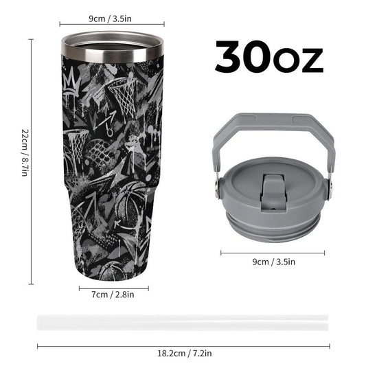 Crown Graffiti Tumbler - Black