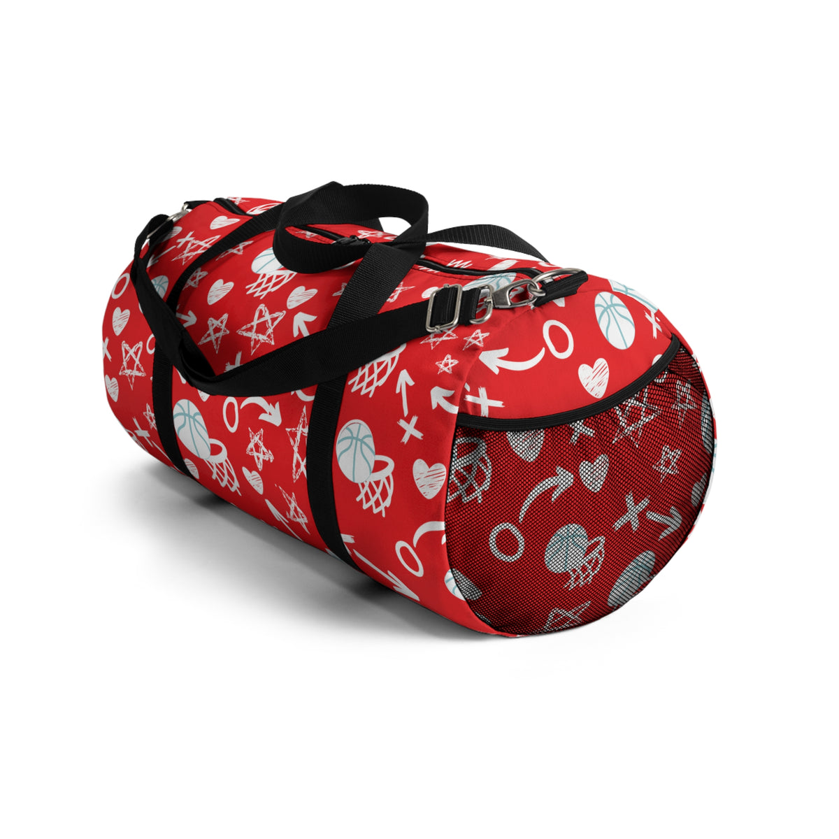 Duntalk "Da Gyal Dem" Basketball Duffle Bag - Red Printify