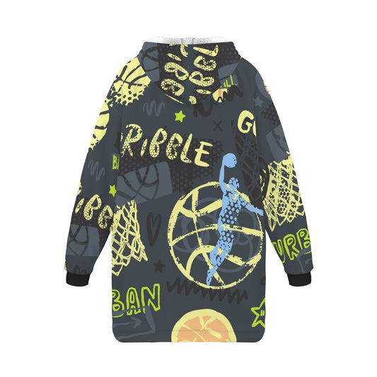 "Sideline" Basketball Hoodie Blanket