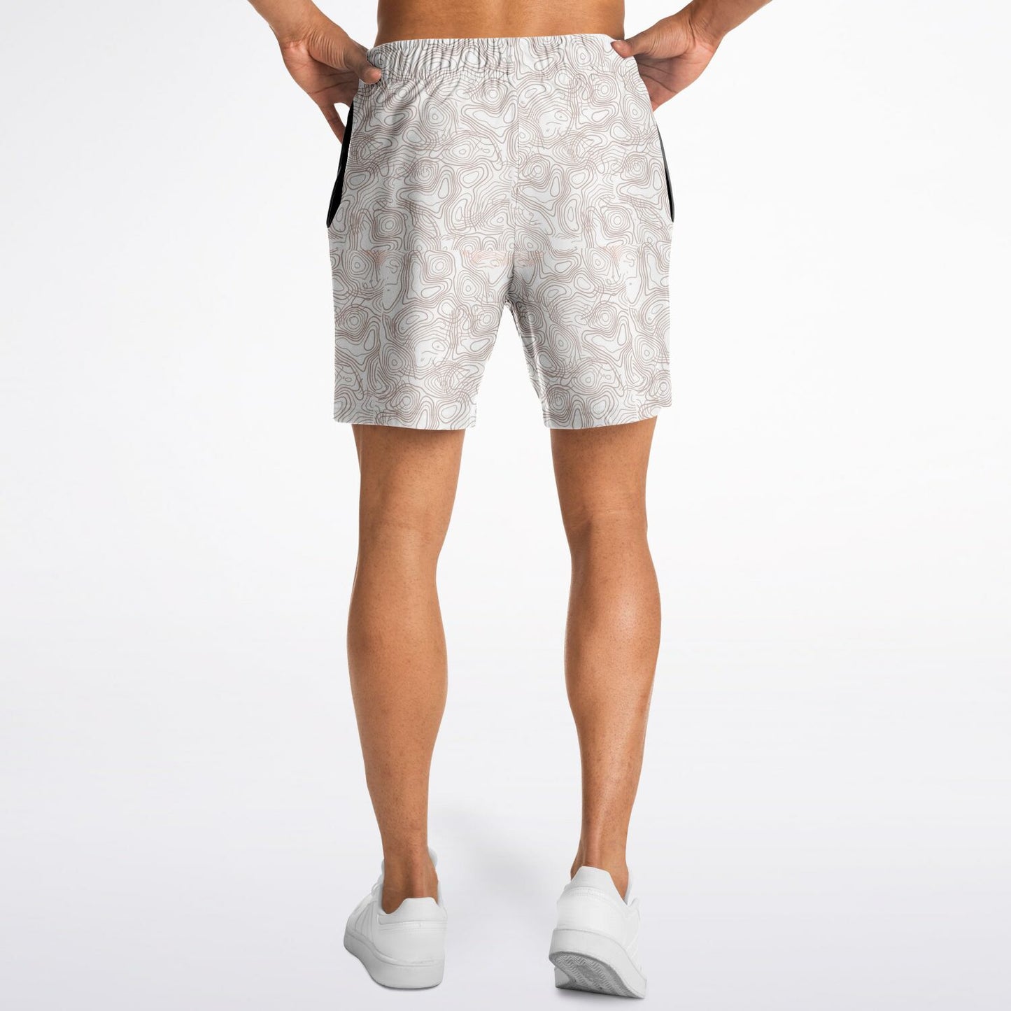Duntalk "Splash" Basketball Mid Shorts White