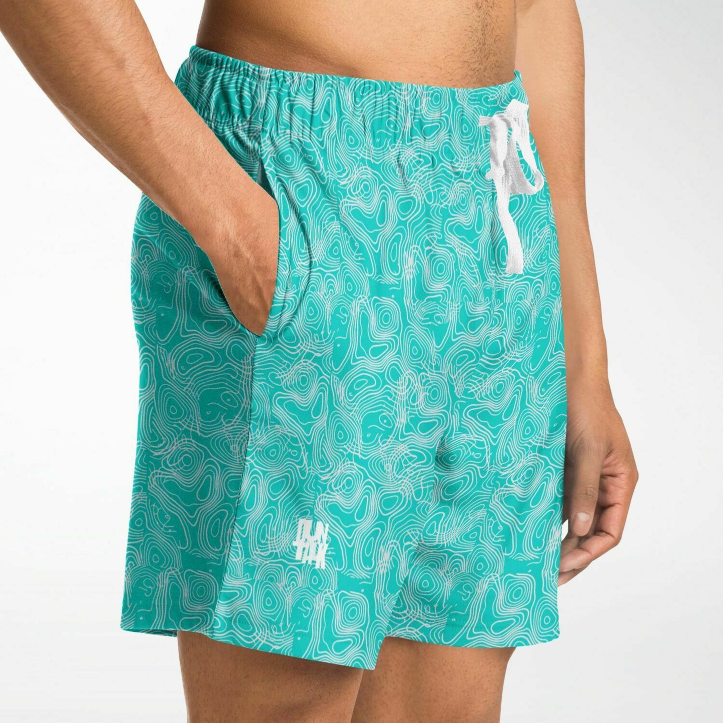 Duntalk "Splash" Basketball Mid Shorts - Turq