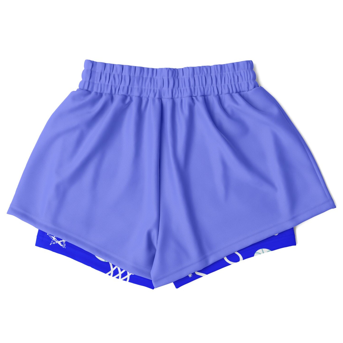 Duntalk "Da Gyal Dem" Basketball Women's 2-in-1 Shorts - Blue