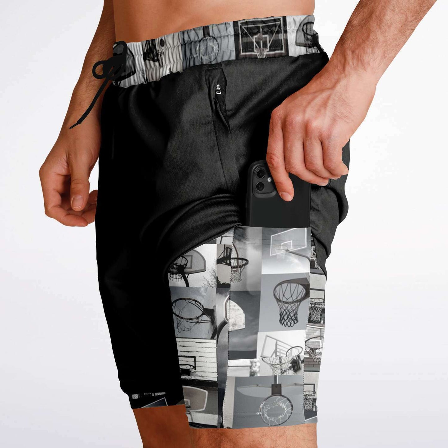 Duntalk "All Net" Men's 2-in-1 Basketball Shorts