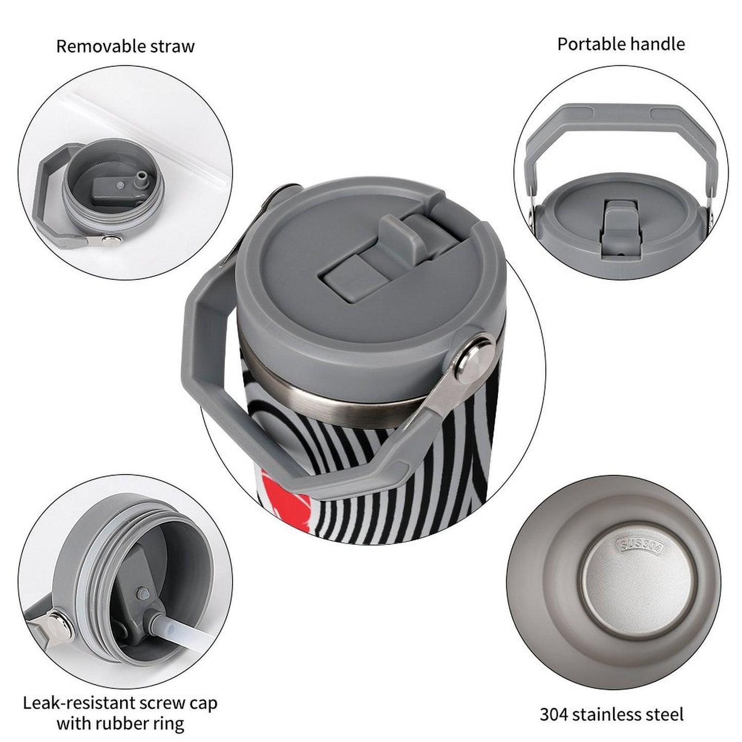 Duntalk Insulated Water Bottle - Hoop Dreams