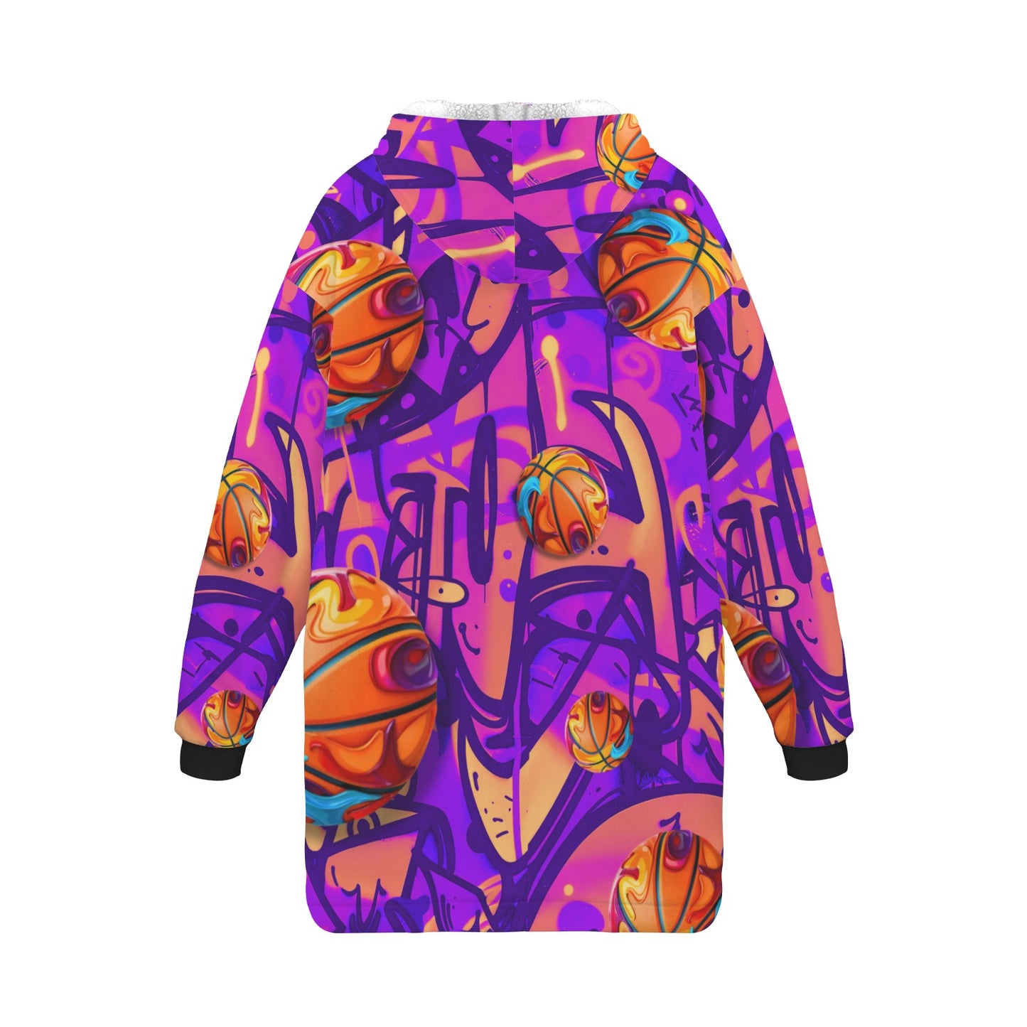 "Paint" Basketball Hoodie Blanket 2